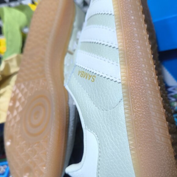 adidas Samba White and Green casual Shoes - Picture 5 of 6